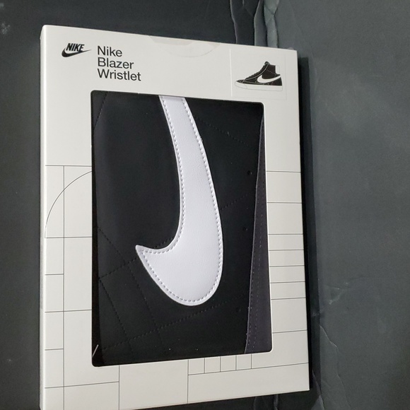 Nike Icon Black Blazer unisex Wristlet with white swoosh brand new